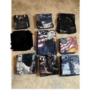 The Mountain T Shirt Lot of 8 Men’s 2XL Xl Wildlife USA Bear Eagle Dragon Vtg